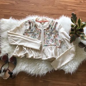anthropologie Lilka Cropped Blazer